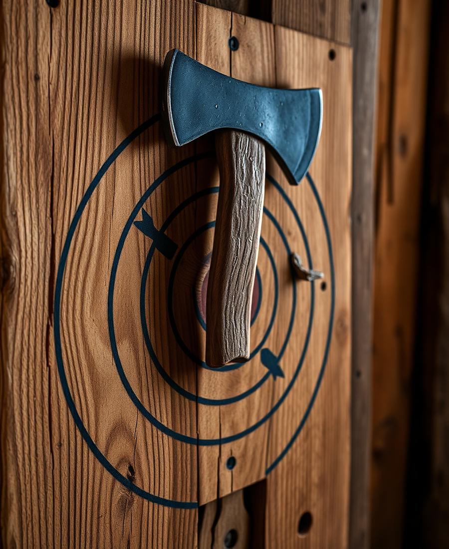 Axe Throwing in a Pentlands Barn